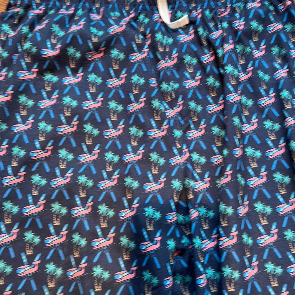 New kids Vineyard Vines pajama pants L (16) whale and ski print